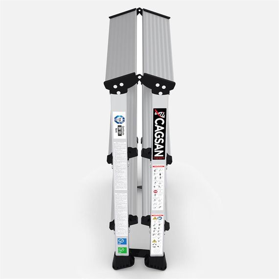 3 Basamaklı Çift Çıkışlı Alüminyum Merdiven - photo 3