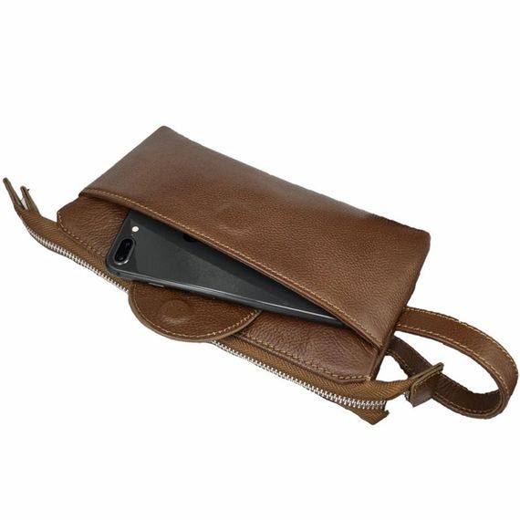 Diga Hakiki Deri 3006 Dopp Kit El Çantası Taba - صورة 4