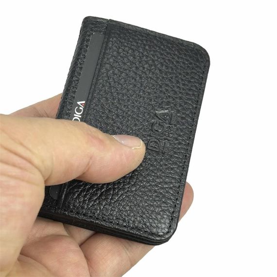 Diga 1169 Hakiki Deri Minimal Kartlık Siyah - photo 1