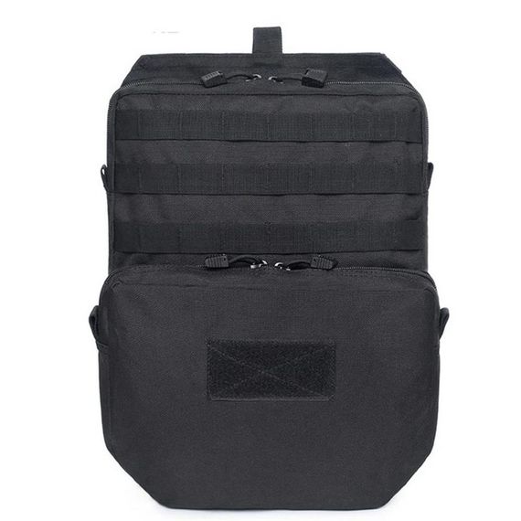 Тактичний рюкзак Taktikal TK1003 Molle з водним резервуаром, чорний, модульна система, 3L, 1000D нейлон, водовідштовхувальний, для вишуканої гідратації - фото 1