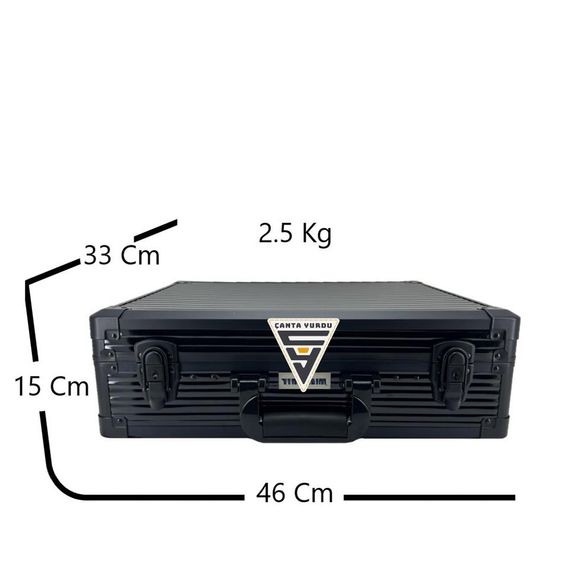 Alüminyum Tkm116 Takım Çanta Siyah 46X36 - fotoğraf 2