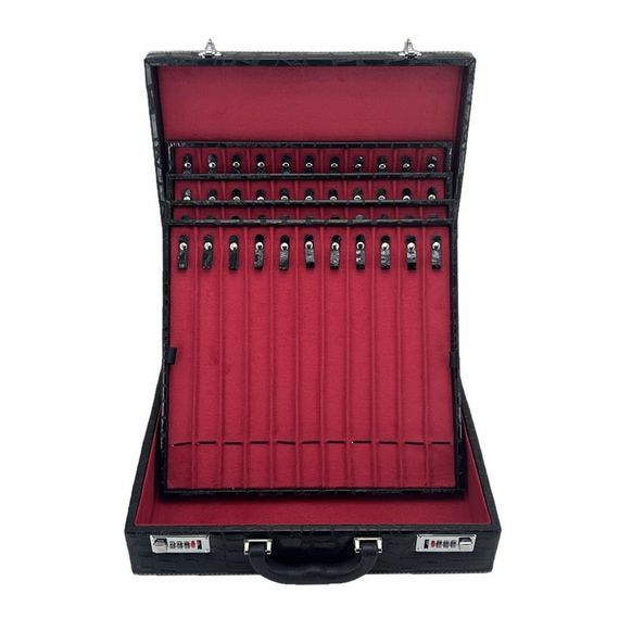 Kuyumcu Tespih Takı Taşıma Ve Saklama Çantası 44'lü Siyah - صورة 1