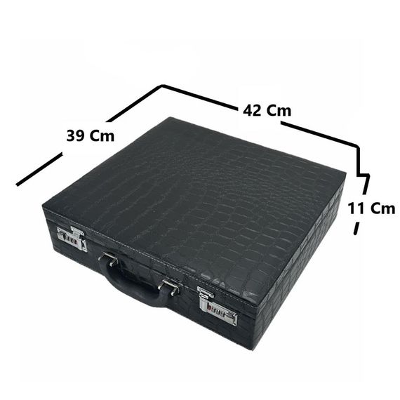 Kuyumcu Tespih Takı Taşıma Ve Saklama Çantası 44'lü Siyah - صورة 2