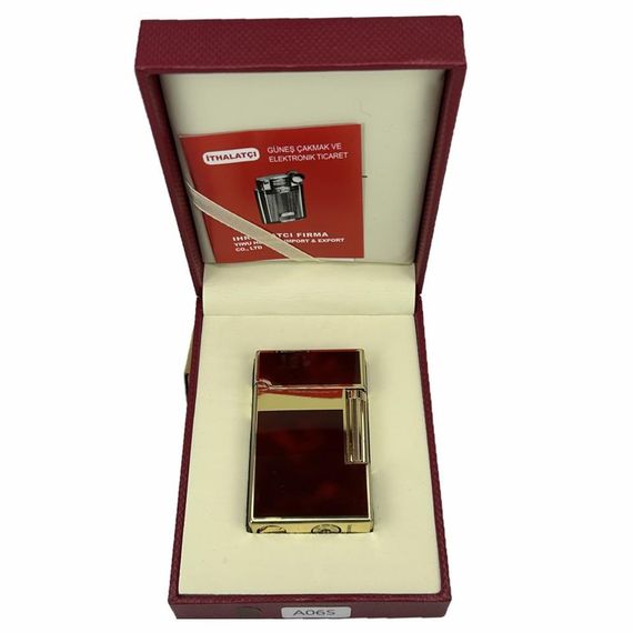 Vindiesel Dupont Tarz Gazlı Çakmak Bordo - fotoğraf 3