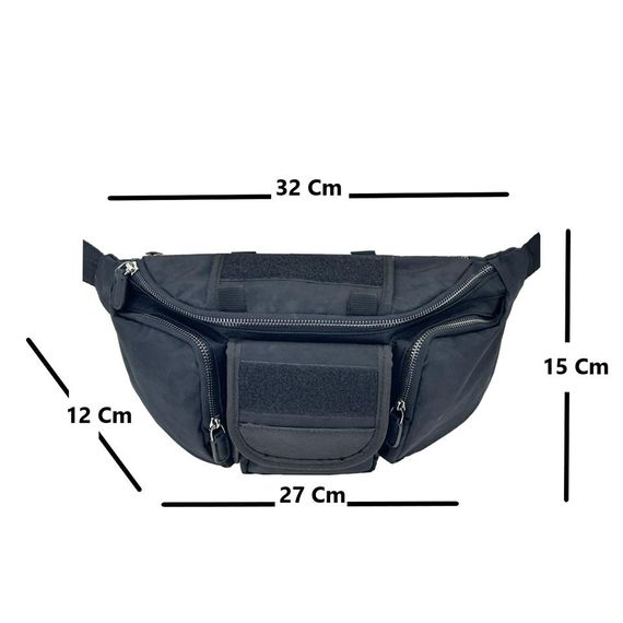 Taktikal Kampçı Outdoor Molle Bel Çantası Siyah - photo 4