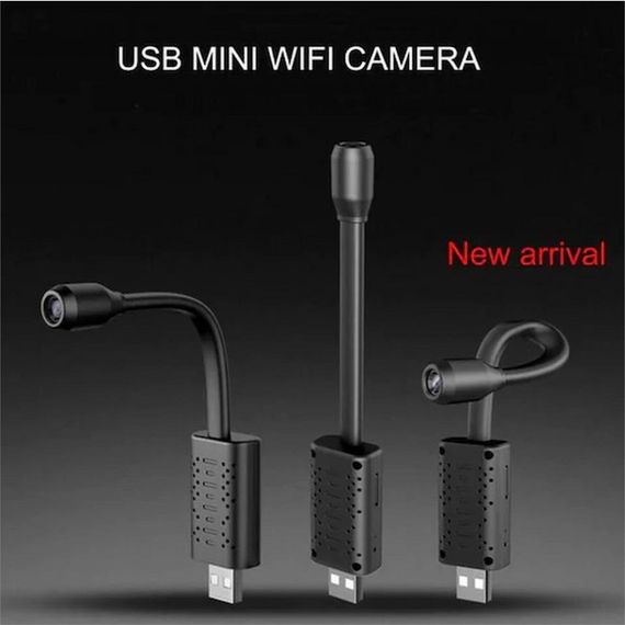 Микро Wi-Fi USB-камера для живых трансляций, черная, поддержка 128 ГБ, запись без интернета, управление движением, низкое энергопотребление - фото 4