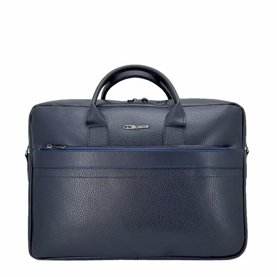 Ççs London 71450 Vegan Deri Laptop Evrak Çantası 15 İnç Lacivert - photo 1