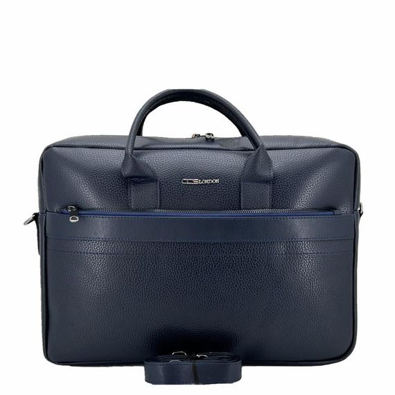Ççs London 71450 Vegan Deri Laptop Evrak Çantası 15 İnç Lacivert - photo 2
