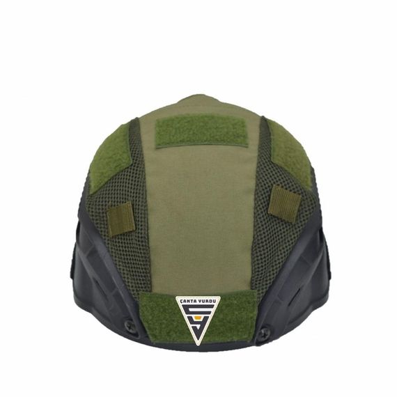 كرات الطلاء البلاستيكية التكتيكية Airsoft Kask Haki Bandanalı - صورة 4