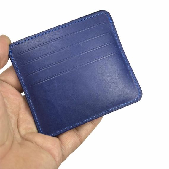 Hakiki Deri 8 Gözlü Kartlık Lacivert - photo 4