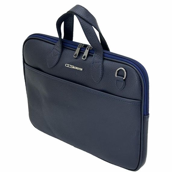 Ççs London 71454  Vegan Evrak Laptop Çantası 15 İnç Lacivert - photo 2