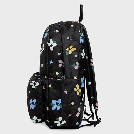 Vans Old Skool Klasik Sırt Çantası Çiçekli Siyah - fotoğraf 4