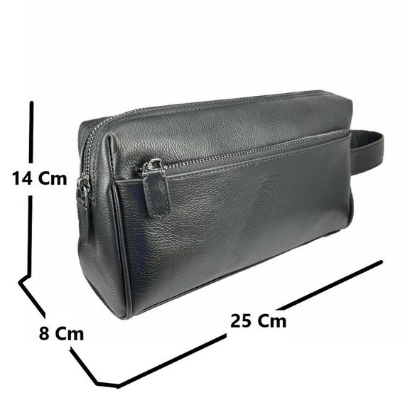 Hakiki Deri CA250 Dopp Kit El Çantası Siyah - photo 2