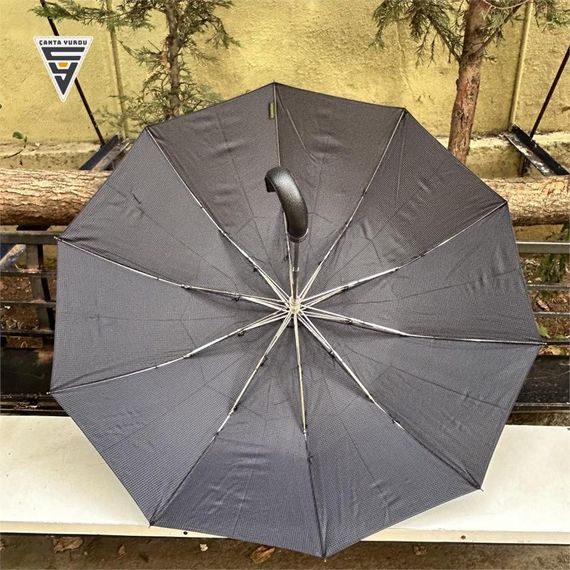 April A-228G Elite G5 Otomatik 10 Telli Şemsiye Kare Siyah - fotoğraf 3