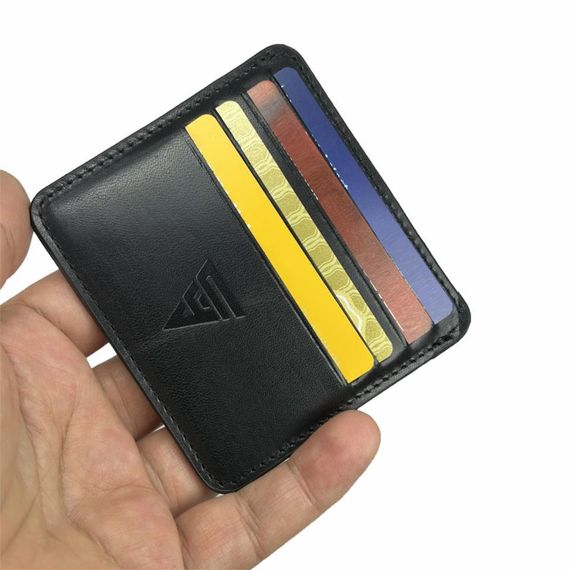 Hakiki Deri 8 Gözlü Kartlık Siyah - фото 4