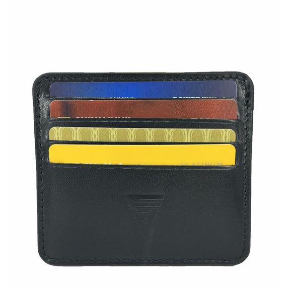 Hakiki Deri 8 Gözlü Kartlık Siyah - фото 1