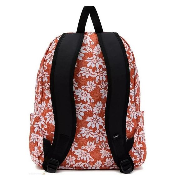 Vans Old Skool 22L Sırt Çantası Çiçekli Turuncu - fotoğraf 2