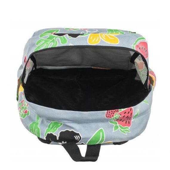 Рюкзак Vans Old Skool 22L квітковий синій з органайзером, відділенням для 15'' ноутбука і кишенею для пляшки, екологічні матеріали - фото 5