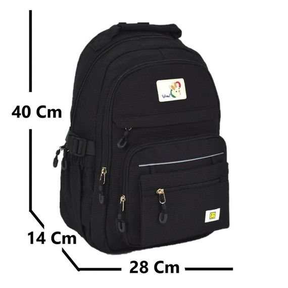 Young 51642 Okul Sırt Çantası Siyah - fotoğraf 2