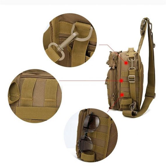 Taktikal TK1001 Bodybag Çapraz Askılı Çanta Kamuflaj - photo 5