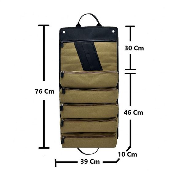 Teknisyen Makinist Elektrikçi Ağır Hizmet Organizer Rulo Takım Çantası - fotoğraf 2