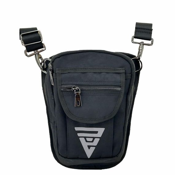 Reflektörlü Ca155 Motosiklet Kurye Pos Bel Bacak Çanta Siyah - fotoğraf 1