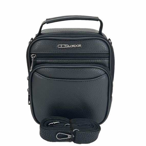 Ççs London 31497 Vegan Deri Omuz Askılı El Çantası Siyah - photo 4
