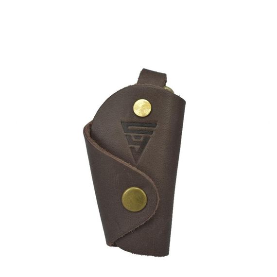 Genuine Leather Palm Keychain Brown - photo 1