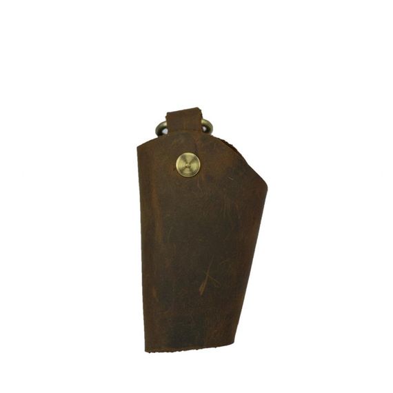 Genuine Leather Palm Keychain Brown - photo 3