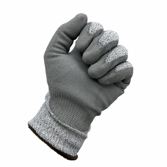 12 Adet Kesilmez L-XXL Eldiven Koruyucu İş Eldiveni Gri - fotoğraf 1