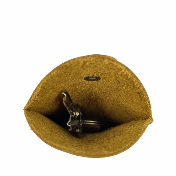 Genuine Leather Keychain Crazy Tan - photo 2