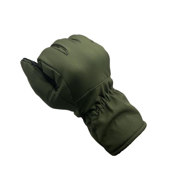 قفازات رياضية للدراجات النارية مقاس L من Softshell Cay250 باللون الأخضر - صورة 3