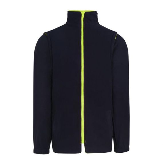 Reflektörlü 5+1 Farklı Kullanımlı Oxford 300D Parka Sarı - صورة 3