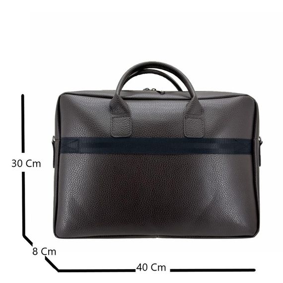 Ççs London 71450 Vegan Deri Laptop Evrak Çantası 15 İnç Kahve - photo 4