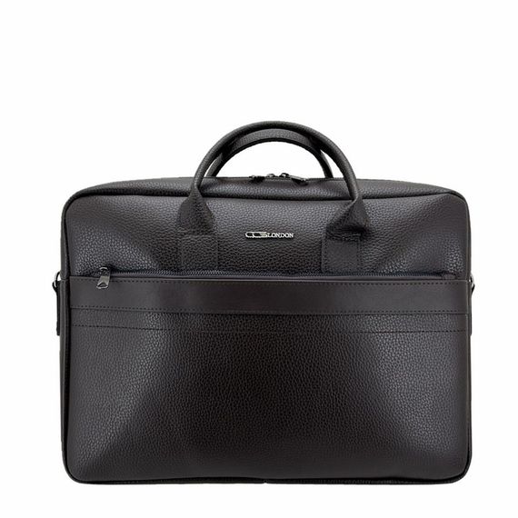 Ççs London 71450 Vegan Deri Laptop Evrak Çantası 15 İnç Kahve - photo 1