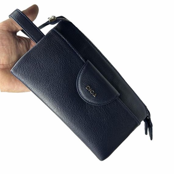 Diga Hakiki Deri 3006 Dopp Kit El Çantası Lacivert - photo 2