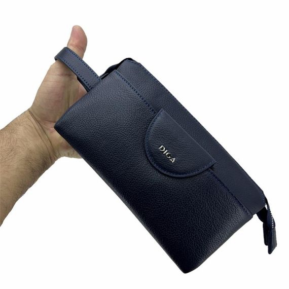 Diga Hakiki Deri 3006 Dopp Kit El Çantası Lacivert - photo 5