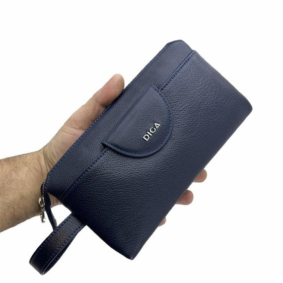 Diga Hakiki Deri 3006 Dopp Kit El Çantası Lacivert - photo 3