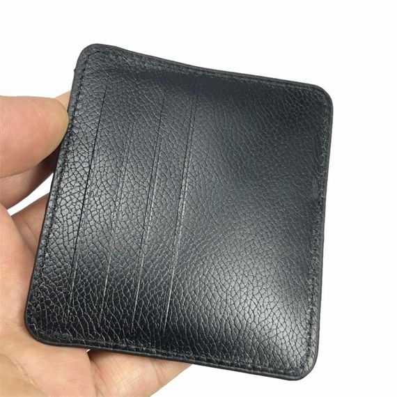 Hakiki Deri 8 Gözlü Kartlık Guti Siyah - صورة 3