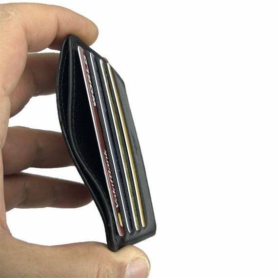 Hakiki Deri 8 Gözlü Kartlık Guti Siyah - صورة 2