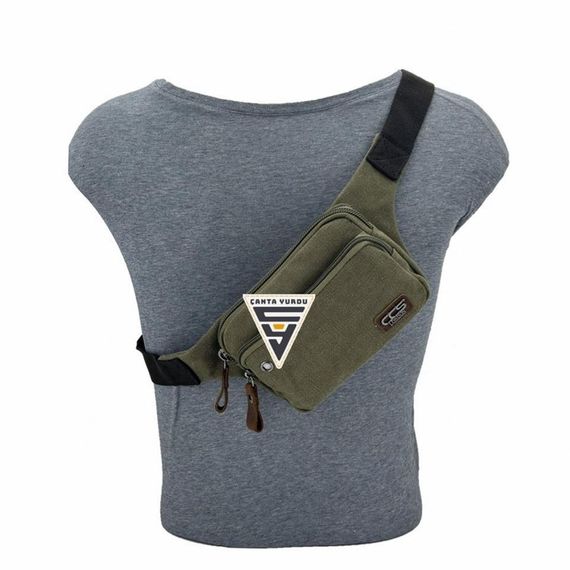 Ççs 31467 Kanvas Bel Çantası Haki - photo 4