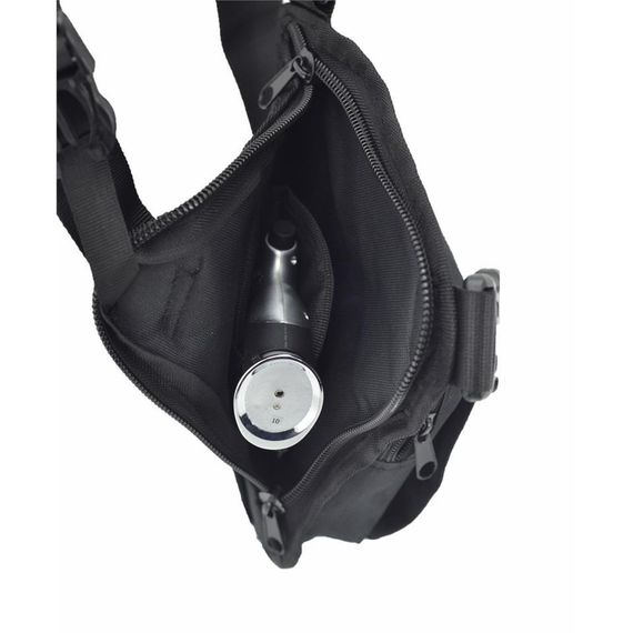 Tabancalık Bel Bacak Omuz Çantası Siyah - fotoğraf 3