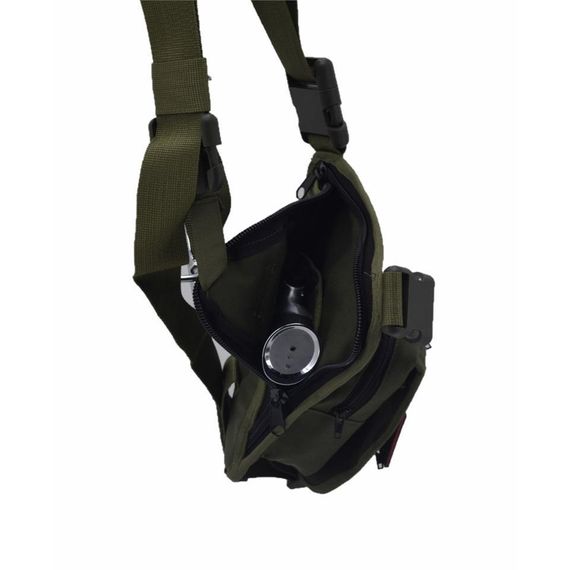 Tabancalık Bel Bacak Omuz Çantası Yeşil - fotoğraf 5