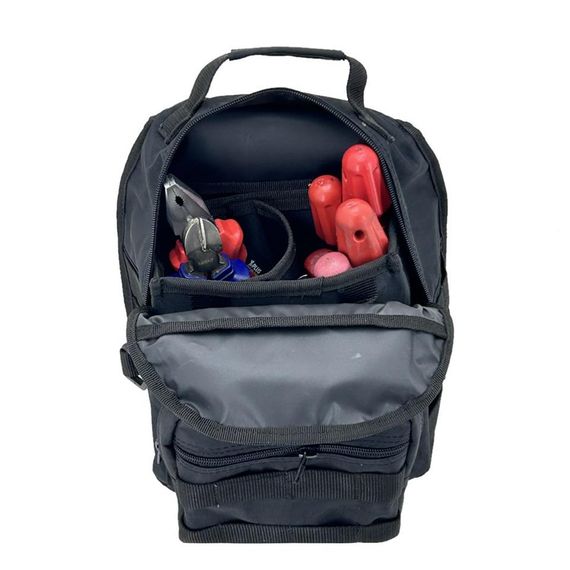 Elektrikçi Teknisyen Alet Edevat Taşıma ve Saklama Çantası Siyah  - fotoğraf 2