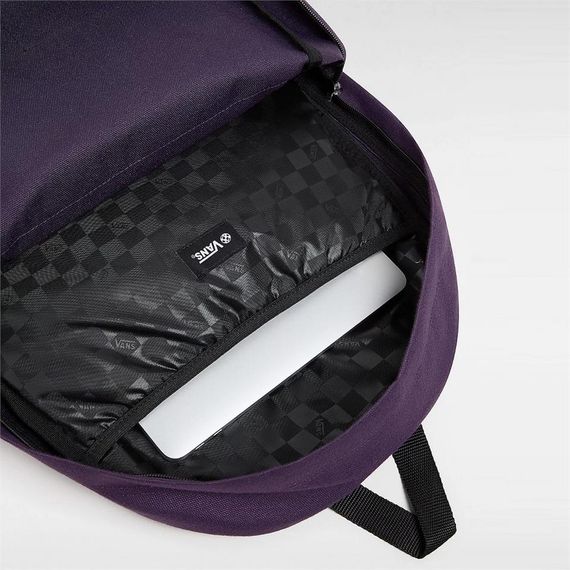 Рюкзак Vans Old Skool 22L фіолетовий з органайзером, кишенями для ноутбука до 15'', води, з 100% переробленого поліестеру - фото 5