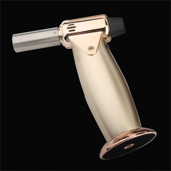 Bütan Torch Pürmüz Çakmak 1300 Derece Altın Renk - fotoğraf 1