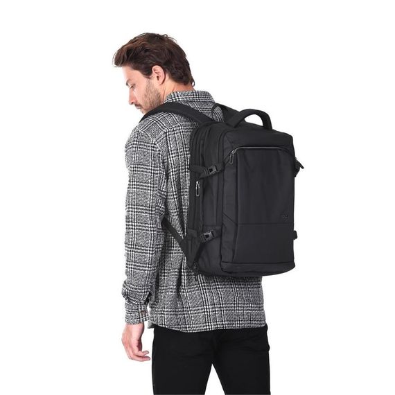 Ççs 51379 Su Geçirmez Laptop ve Evrak Sırt Çantası Siyah - fotoğraf 4