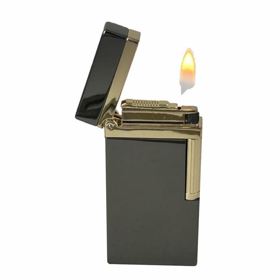 Dupont Tarz Yandan Çarklı Metal Çakmak Siyah - fotoğraf 5