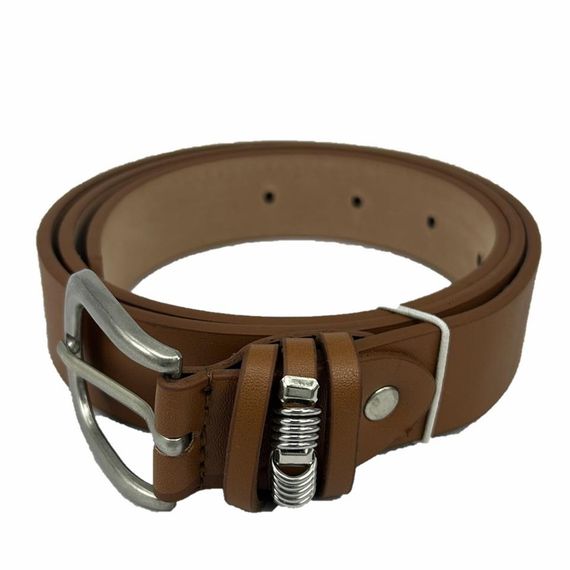 Vegan Deri Hll1163 Kadın Kemer 100 Cm Kahve - fotoğraf 2