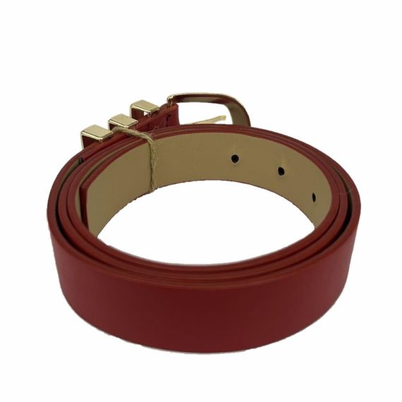 حزام نسائي جلد نباتي Hll1157 100 سم أحمر